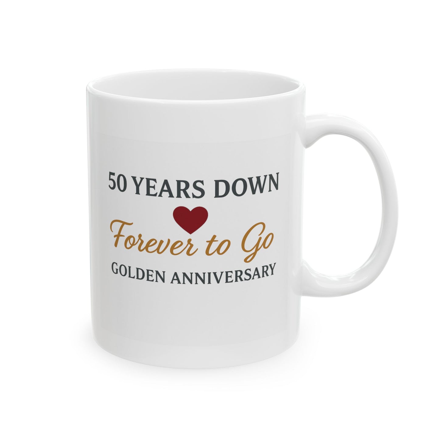 Anniversary mugs 50 years, Unique 50 year anniversary gift for parents, Coffee mugs 50th wedding anniversary gift