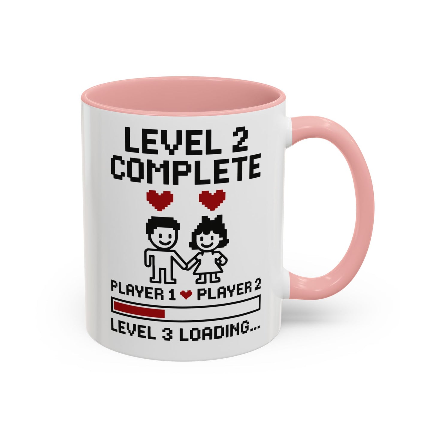 Level 2 complete mug, Level 2 complete coffee mug, Level 2 complete cup, Second anniversary gamer couple mug, 2nd anniversary gamer gift