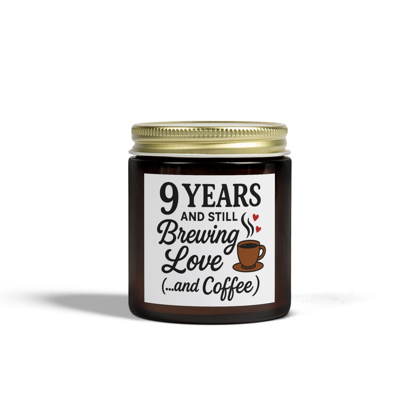 Funny 9th anniversary candle for couple, Romantic 9th anniversary scented candle, 9th wedding anniversary candle gift