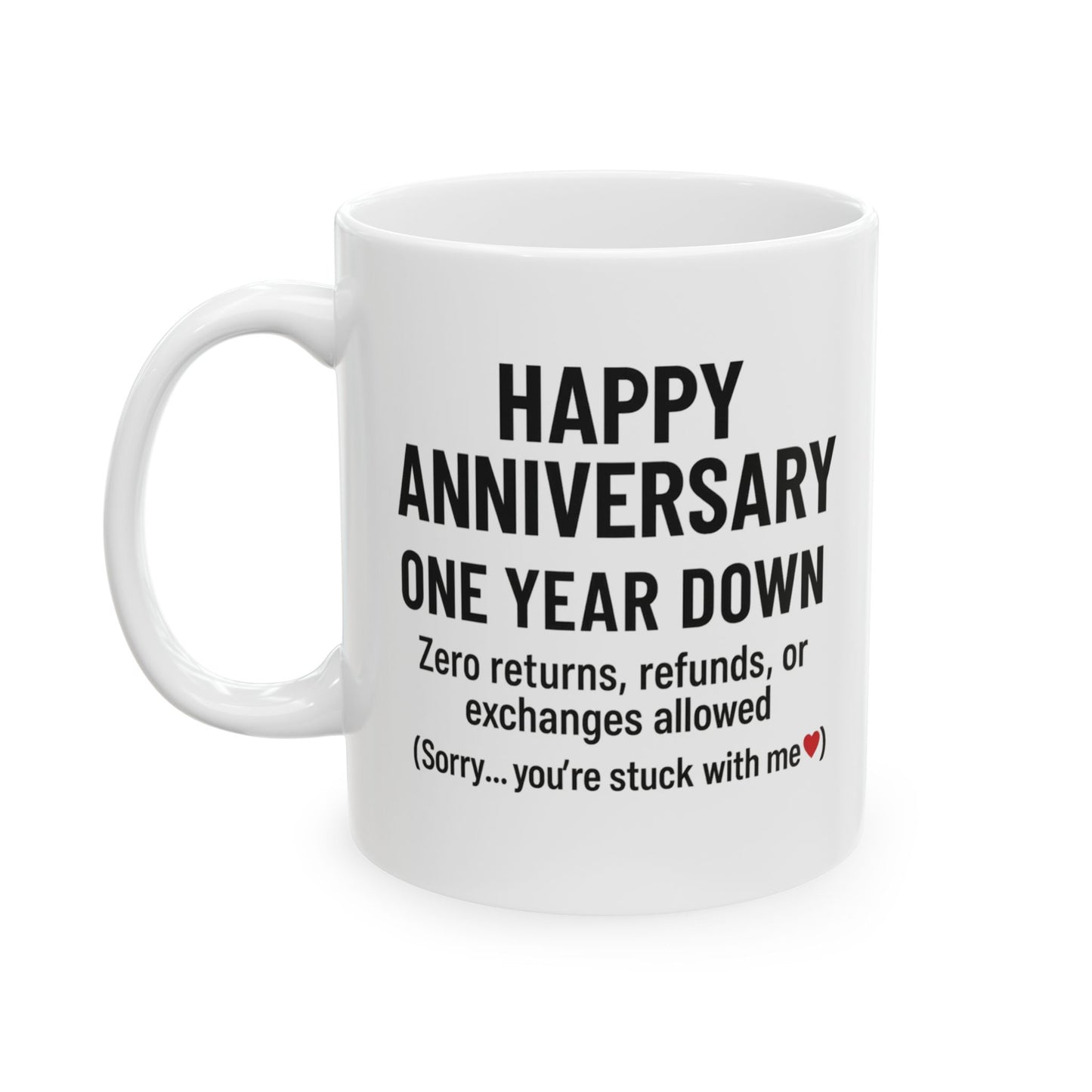 First year wedding anniversary mug, First year wedding anniversary presents, First wedding anniversary funny mug, 1st first anniversary mug