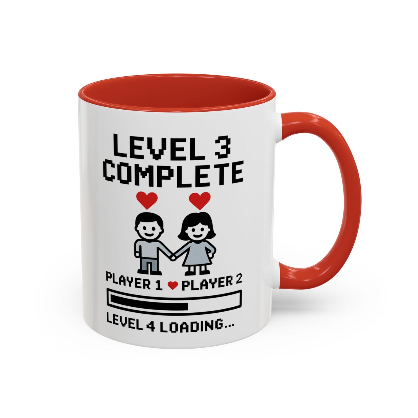 Level 3 complete mug, Level 3 complete coffee mug, Level 3 complete cup, Level 3 gamer couple mug, 3rd anniversary gamer gift