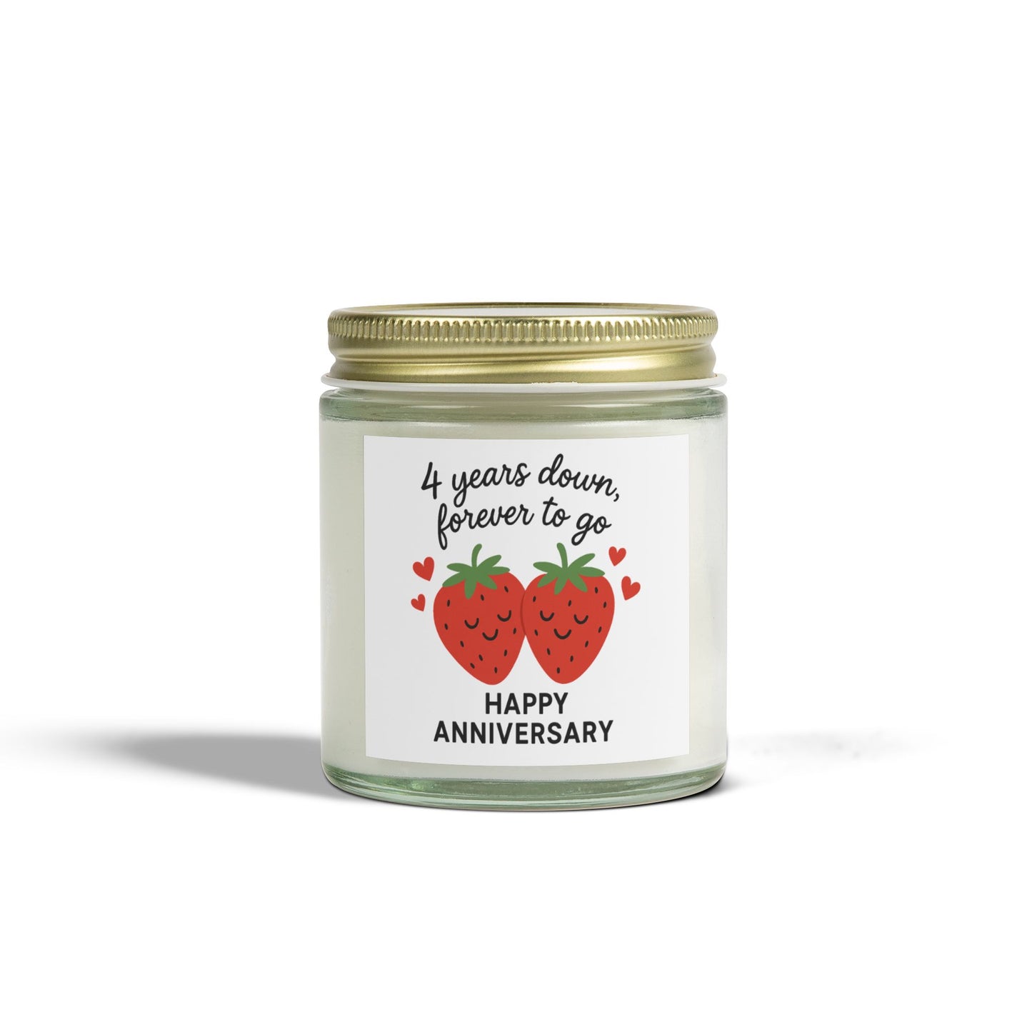 4th anniversary candle, Fourth wedding anniversary candle, Candle for 4th wedding anniversary, Meaningful 4 year wedding anniversary gift