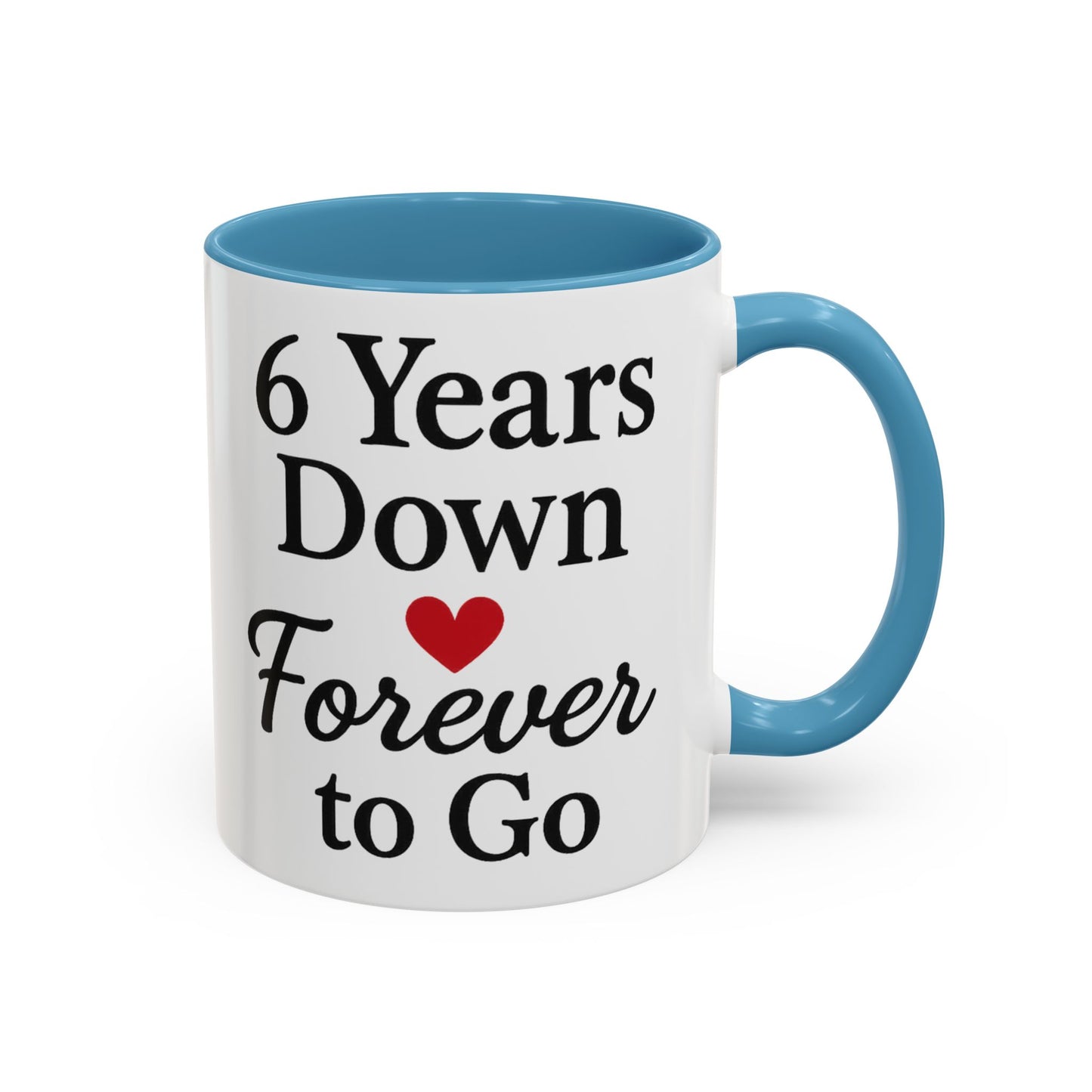 6 years anniversary mugs, Mug gift 6th wedding anniversary, 6th anniversary mug, 6th wedding anniversary mug, Iron anniversary mug