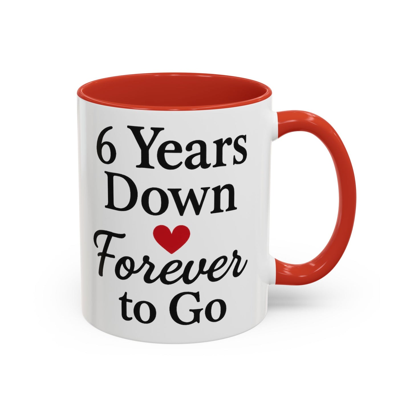 6 years anniversary mugs, Mug gift 6th wedding anniversary, 6th anniversary mug, 6th wedding anniversary mug, Iron anniversary mug