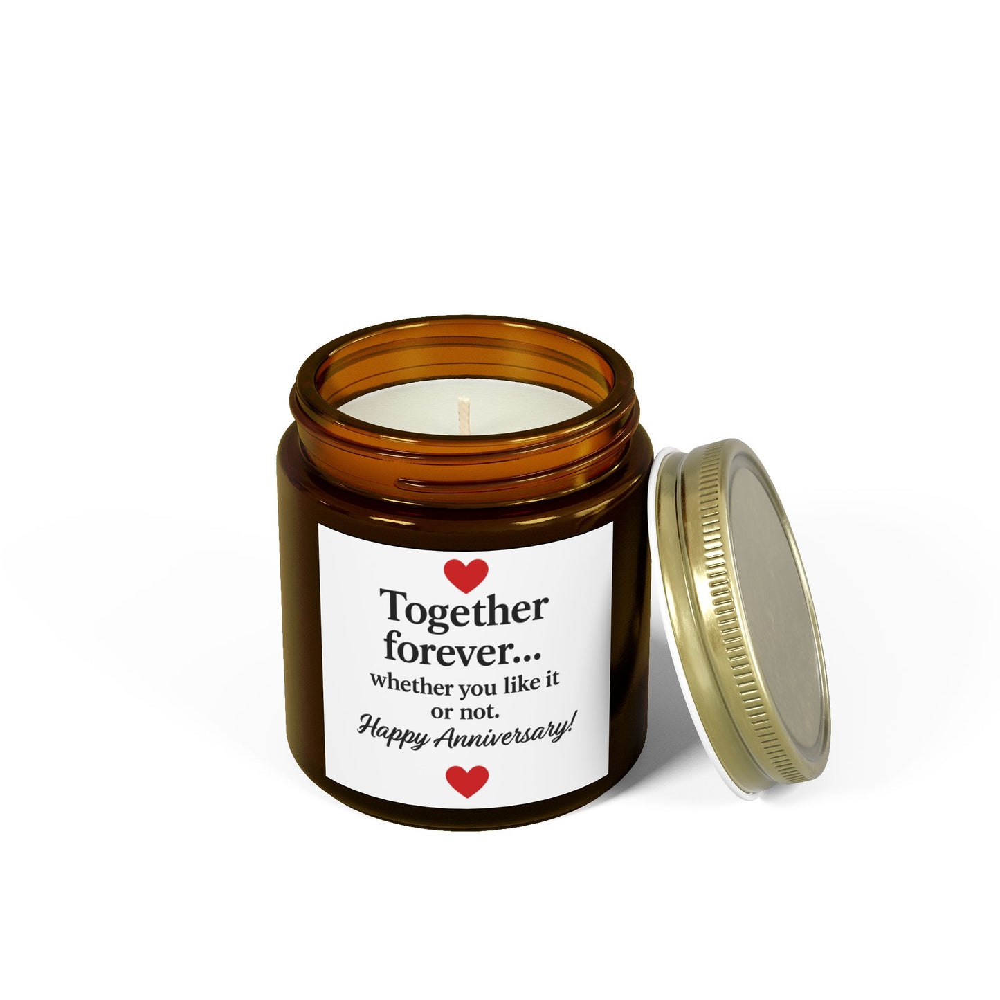 Humorous wedding anniversary quotes candle, Clever anniversary candle, Happy anniversary humorous quotes candle