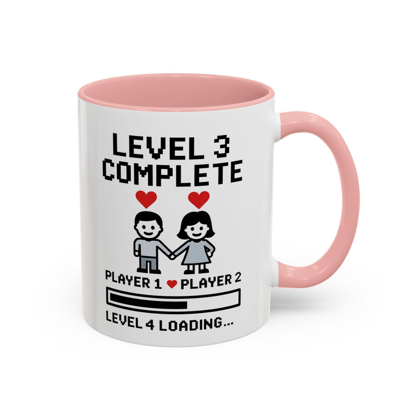 Level 3 complete mug, Level 3 complete coffee mug, Level 3 complete cup, Level 3 gamer couple mug, 3rd anniversary gamer gift