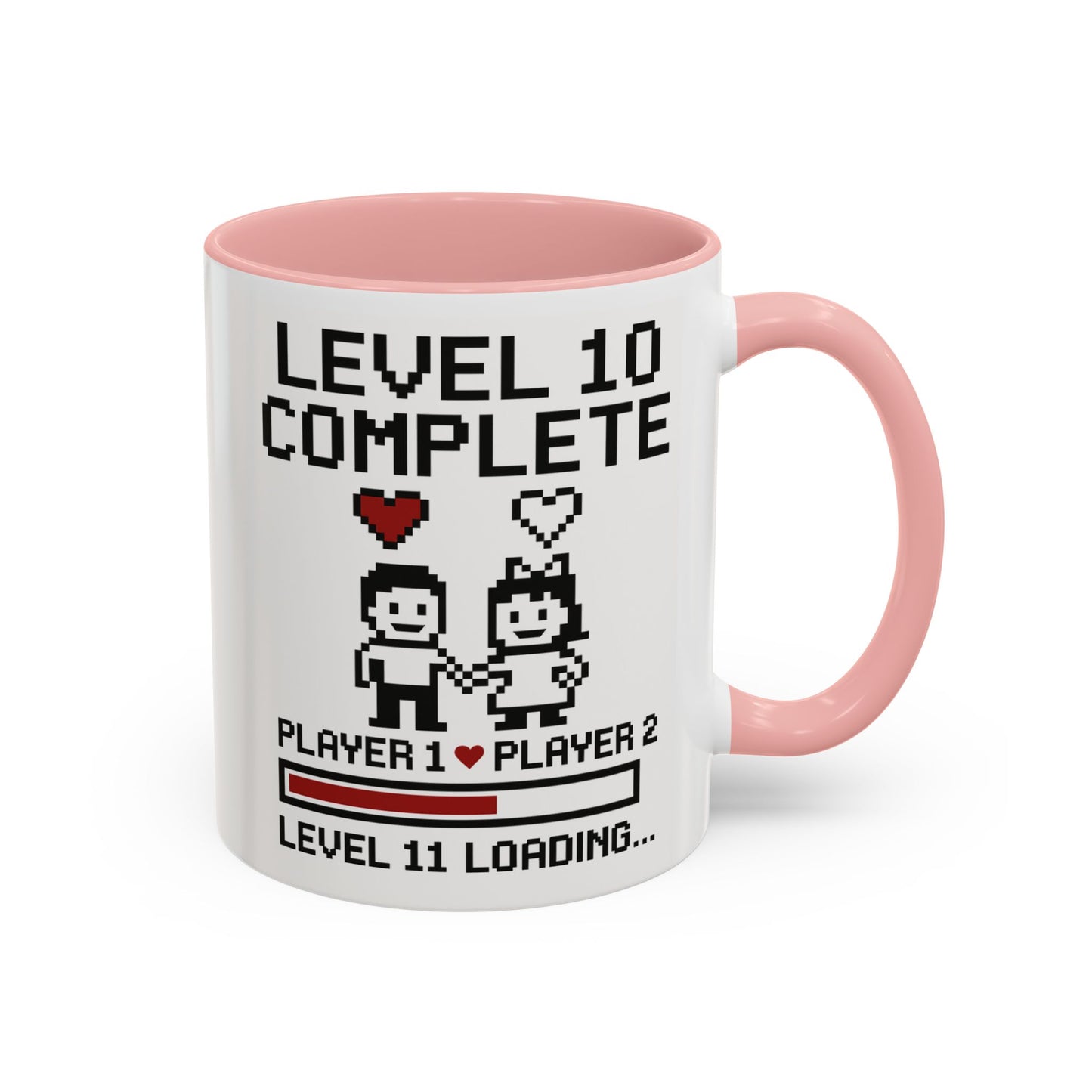 Level 10 complete mug, Level 10 complete coffee mug, Level 10 complete cup, Ten year anniversary mugs, 10th anniversary gamer gift