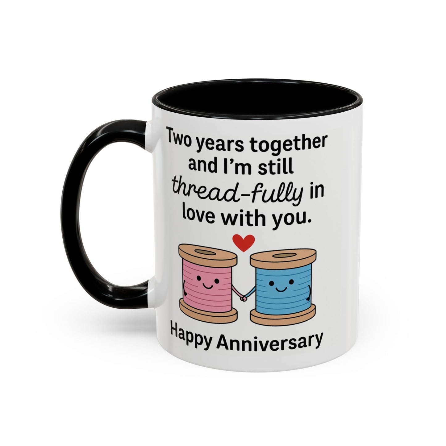 Second anniversary mugs, Anniversary gifts for her two years, Cotton anniversary presents for him, Cotton anniversary cup
