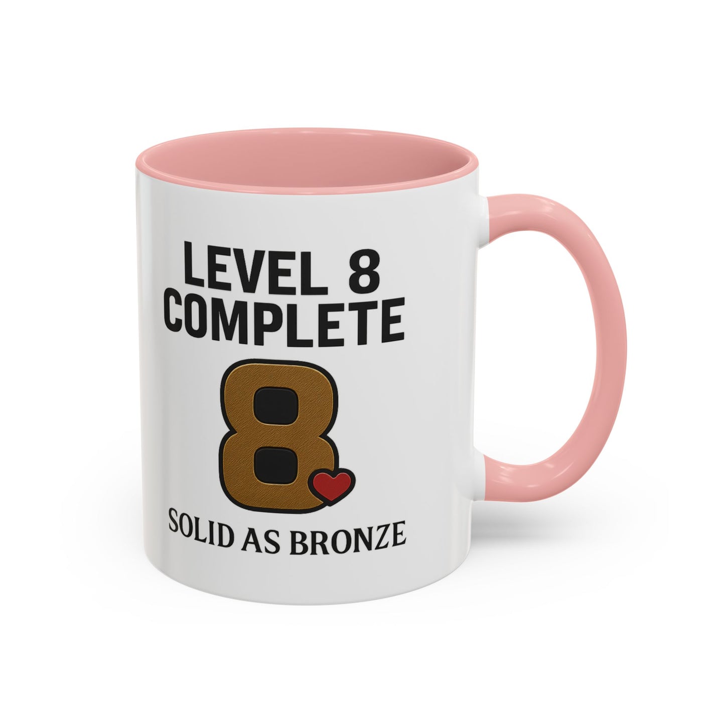 8th anniversary mug, 8th anniversary coffee mug, 8th anniversary cup, Level 8 complete mug, 8th wedding anniversary mug