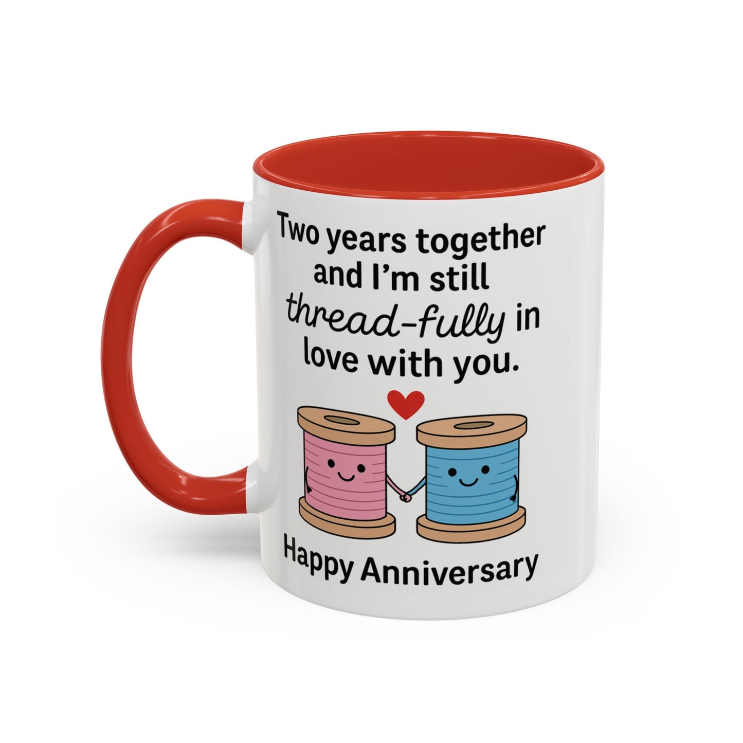 Second anniversary mugs, Anniversary gifts for her two years, Cotton anniversary presents for him, Cotton anniversary cup