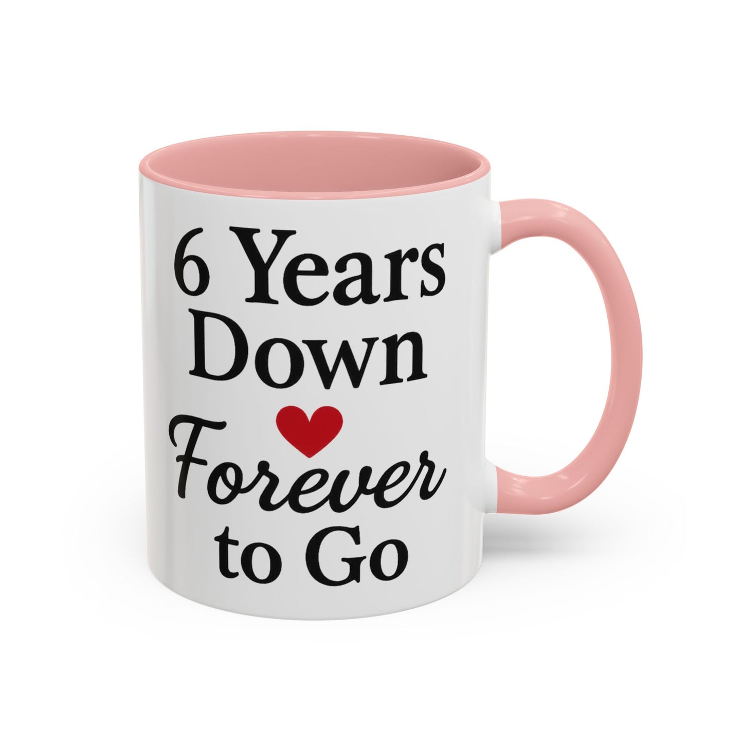 6 years anniversary mugs, Mug gift 6th wedding anniversary, 6th anniversary mug, 6th wedding anniversary mug, Iron anniversary mug