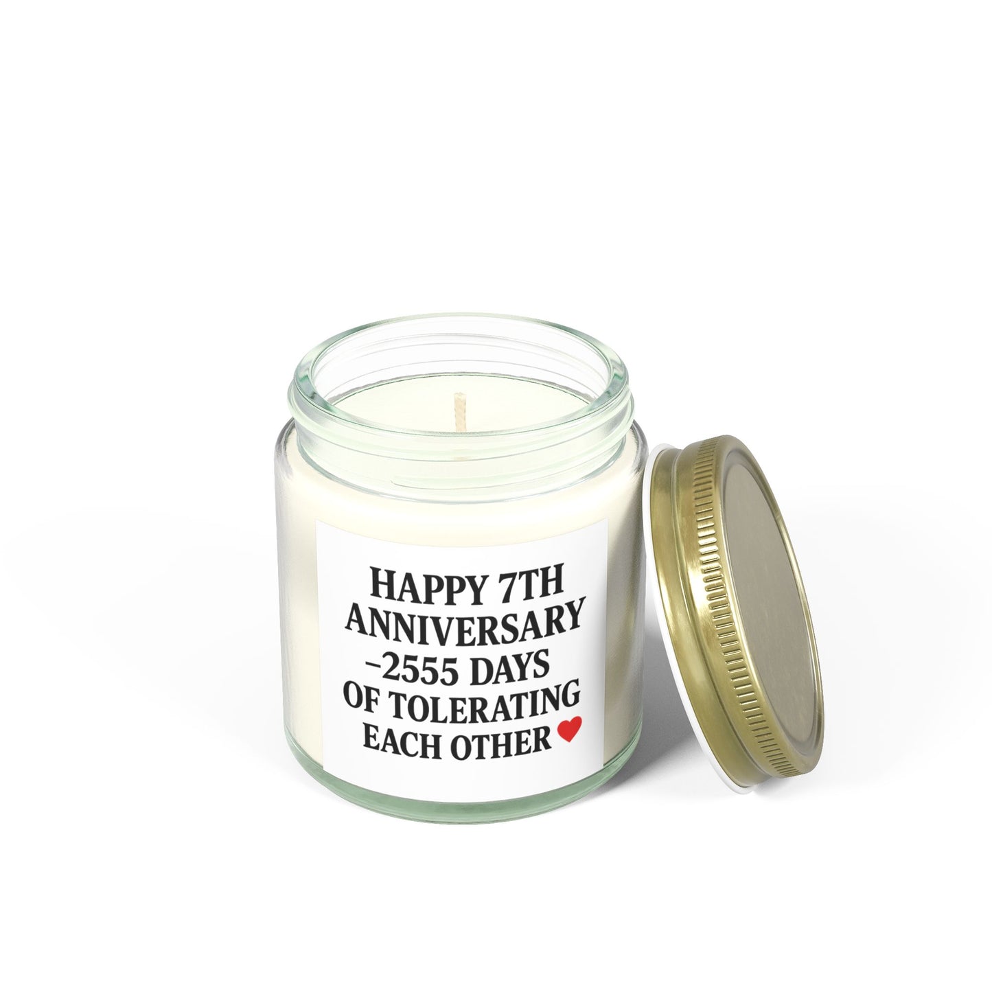 Funny seventh year anniversary candle, Seventh wedding anniversary wife candle, Seventh year anniversary candle