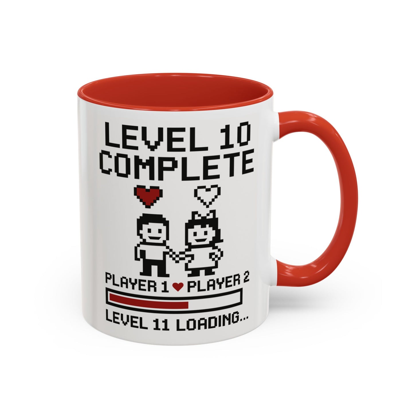 Level 10 complete mug, Level 10 complete coffee mug, Level 10 complete cup, Ten year anniversary mugs, 10th anniversary gamer gift