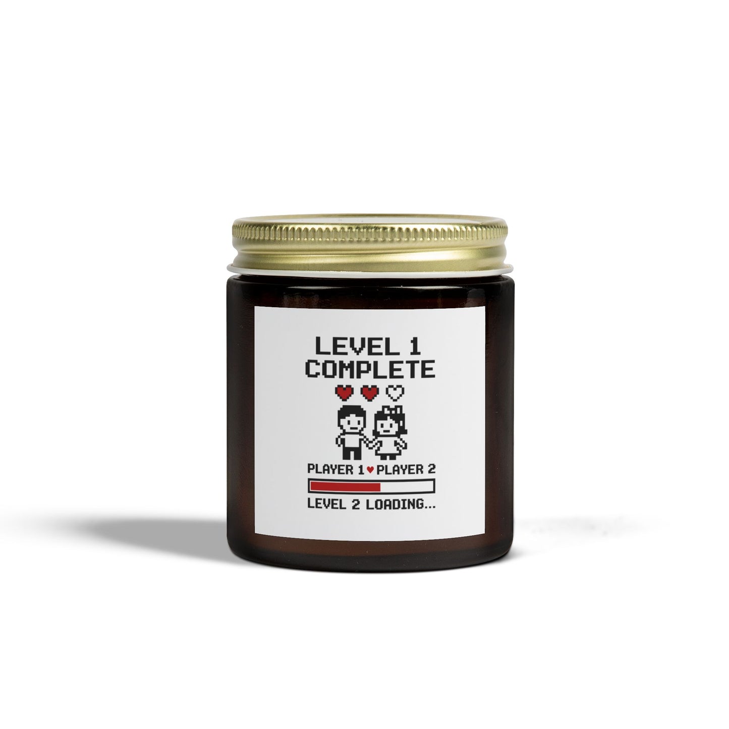 One year anniversary candle, First year wedding anniversary presents, Level 1 complete anniversary gift, Funny 1st year anniversary candle