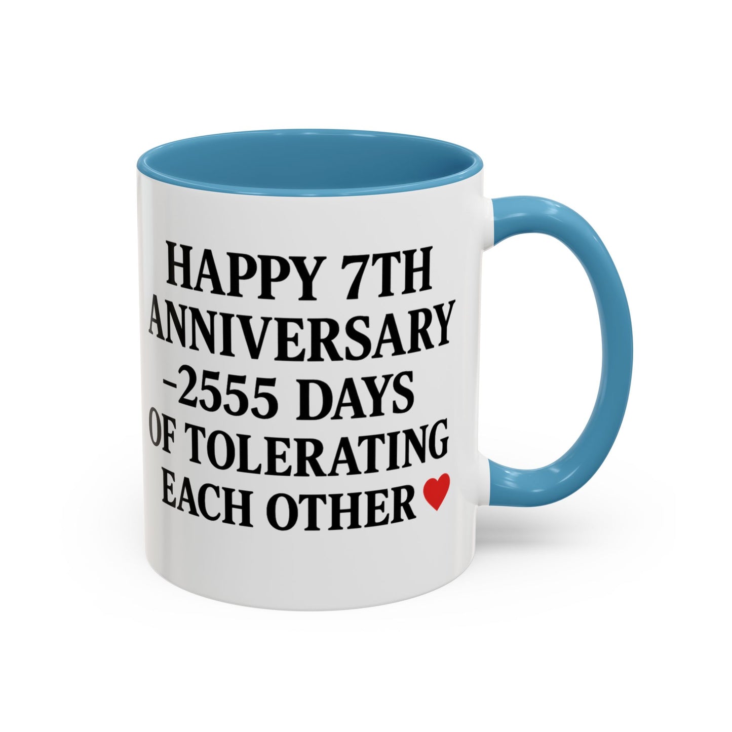 Funny 7th anniversary mug, Wedding anniversary gift for him 7 years, 7 year anniversary gift traditional and modern