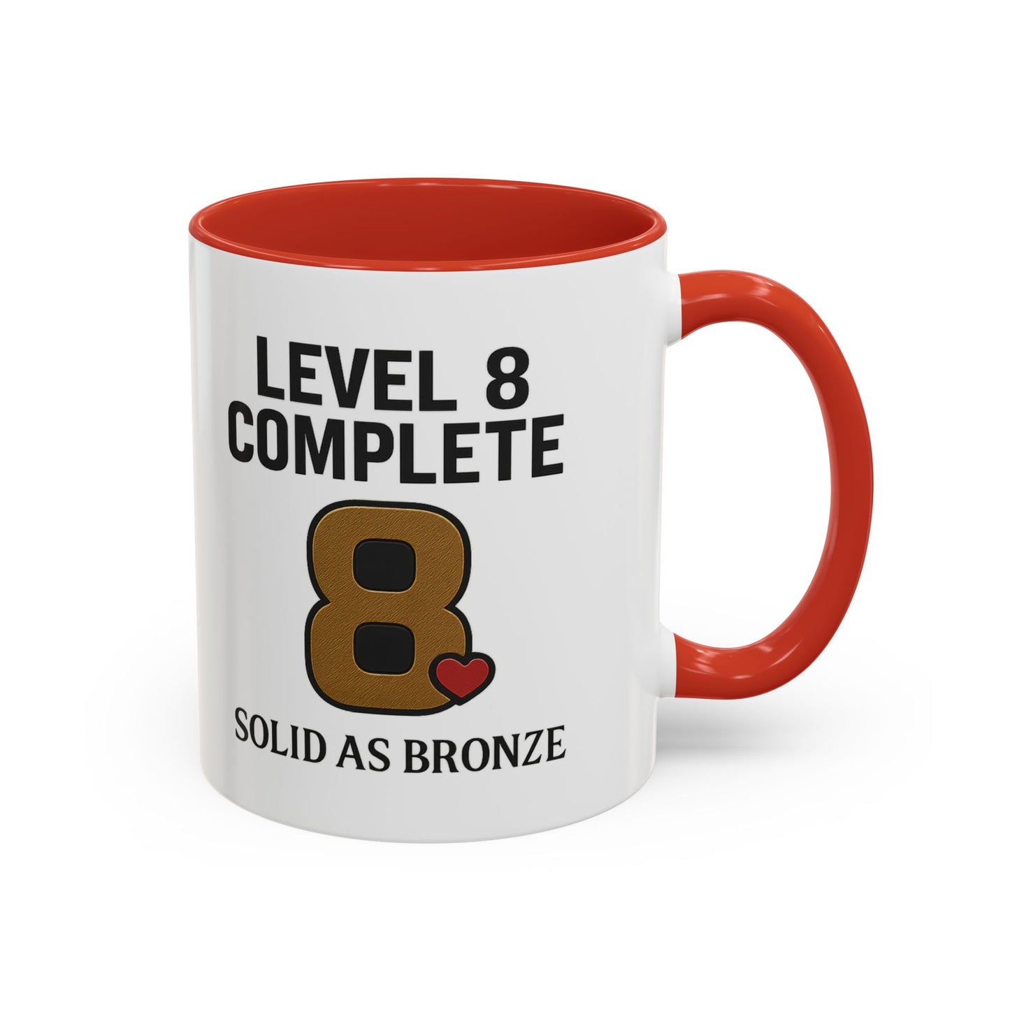8th anniversary mug, 8th anniversary coffee mug, 8th anniversary cup, Level 8 complete mug, 8th wedding anniversary mug