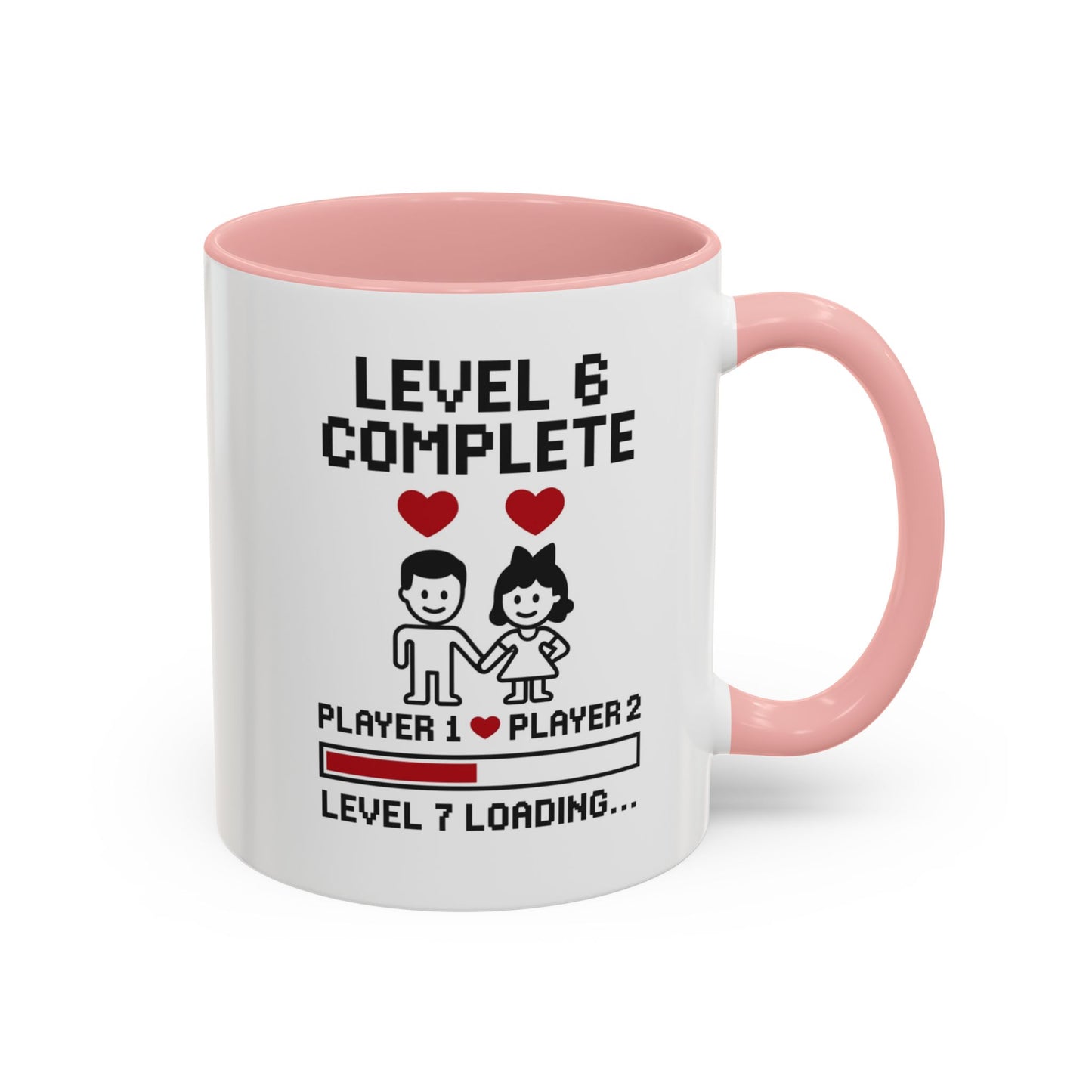 Level 6 complete mug, 6th anniversary gamer gift, 6 year anniversary gift for gamer, Gamer 6 month anniversary gift