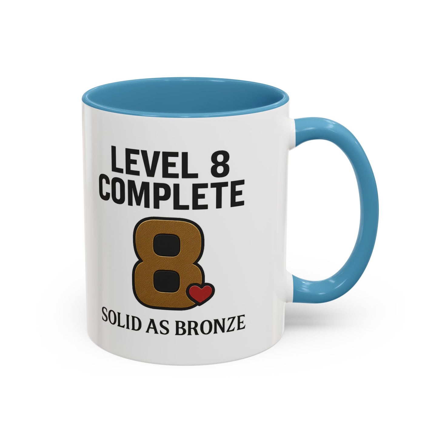 8th anniversary mug, 8th anniversary coffee mug, 8th anniversary cup, Level 8 complete mug, 8th wedding anniversary mug