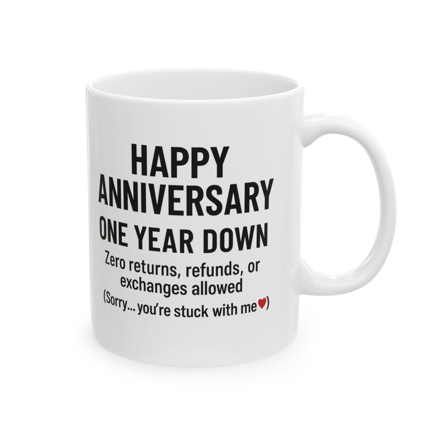 First year wedding anniversary mug, First year wedding anniversary presents, First wedding anniversary funny mug, 1st first anniversary mug