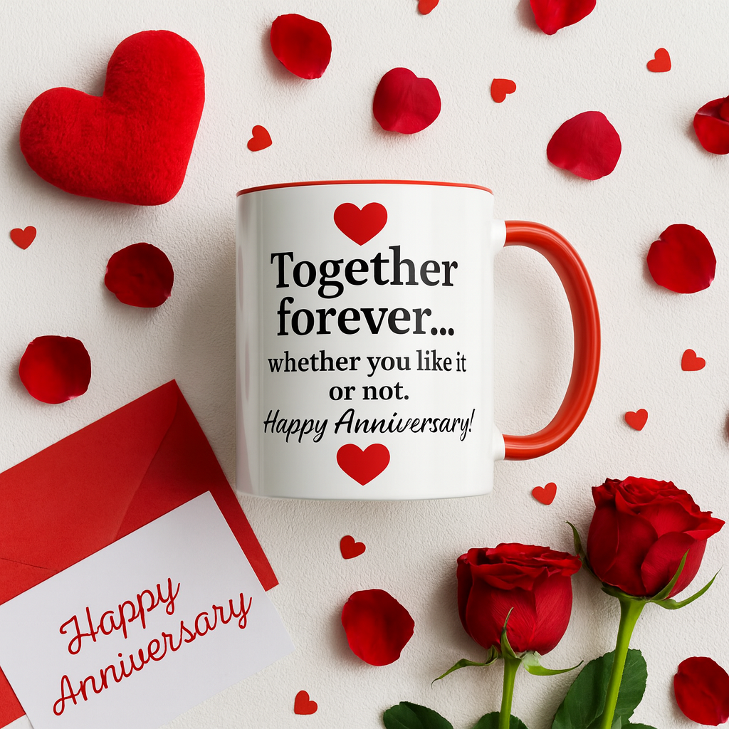 Anniversary wishes funny couple happy anniversary meme mug, Silly wedding anniversary gifts, Witty wedding anniversary quotes gift