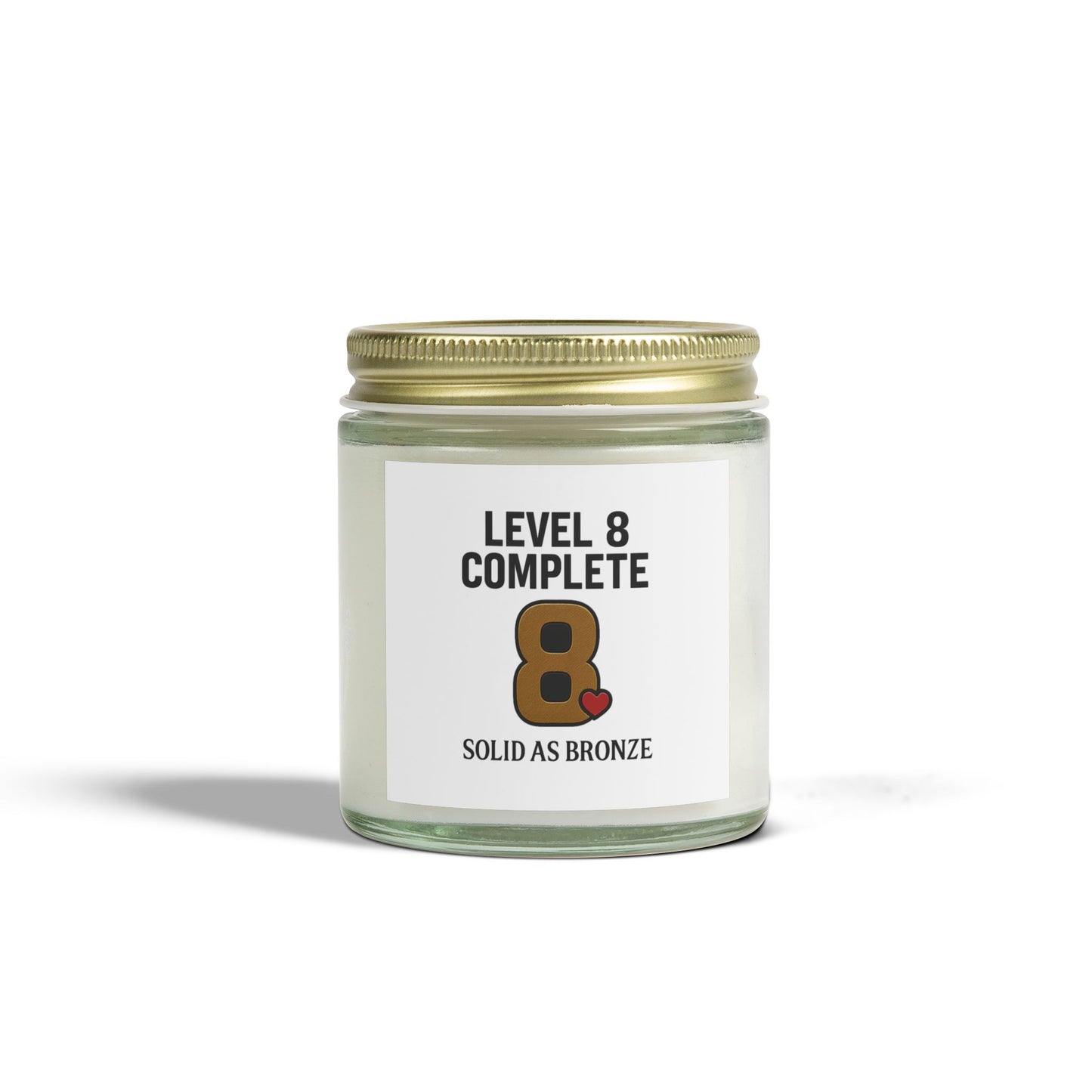 8th anniversary candle, 8th wedding anniversary present, Anniversary gift for husband 8 years, Married 8 years gift