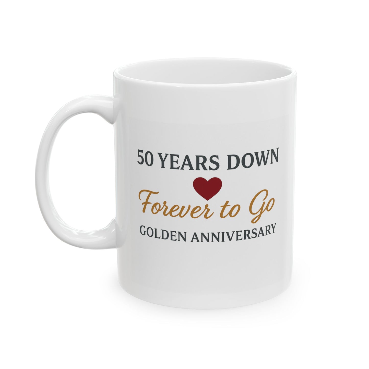 Anniversary mugs 50 years, Unique 50 year anniversary gift for parents, Coffee mugs 50th wedding anniversary gift