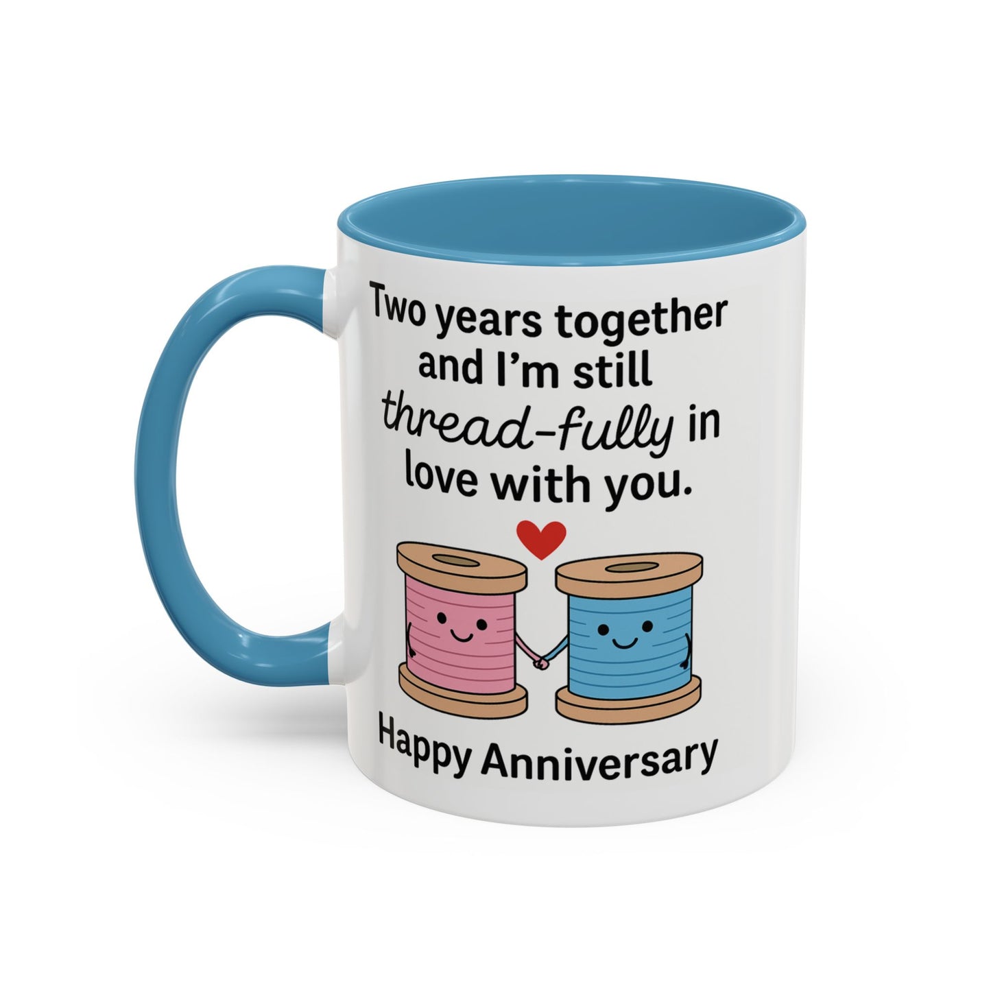 Second anniversary mugs, Anniversary gifts for her two years, Cotton anniversary presents for him, Cotton anniversary cup