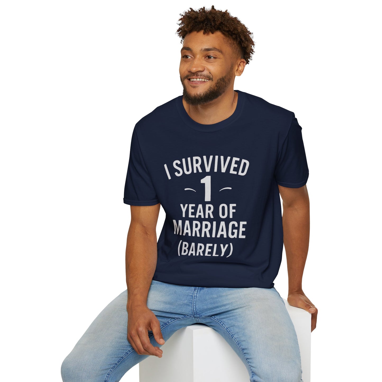 First wedding anniversary funny shirt, Fun first anniversary gifts, Quirky first anniversary gifts, I survived one year of marriage gift