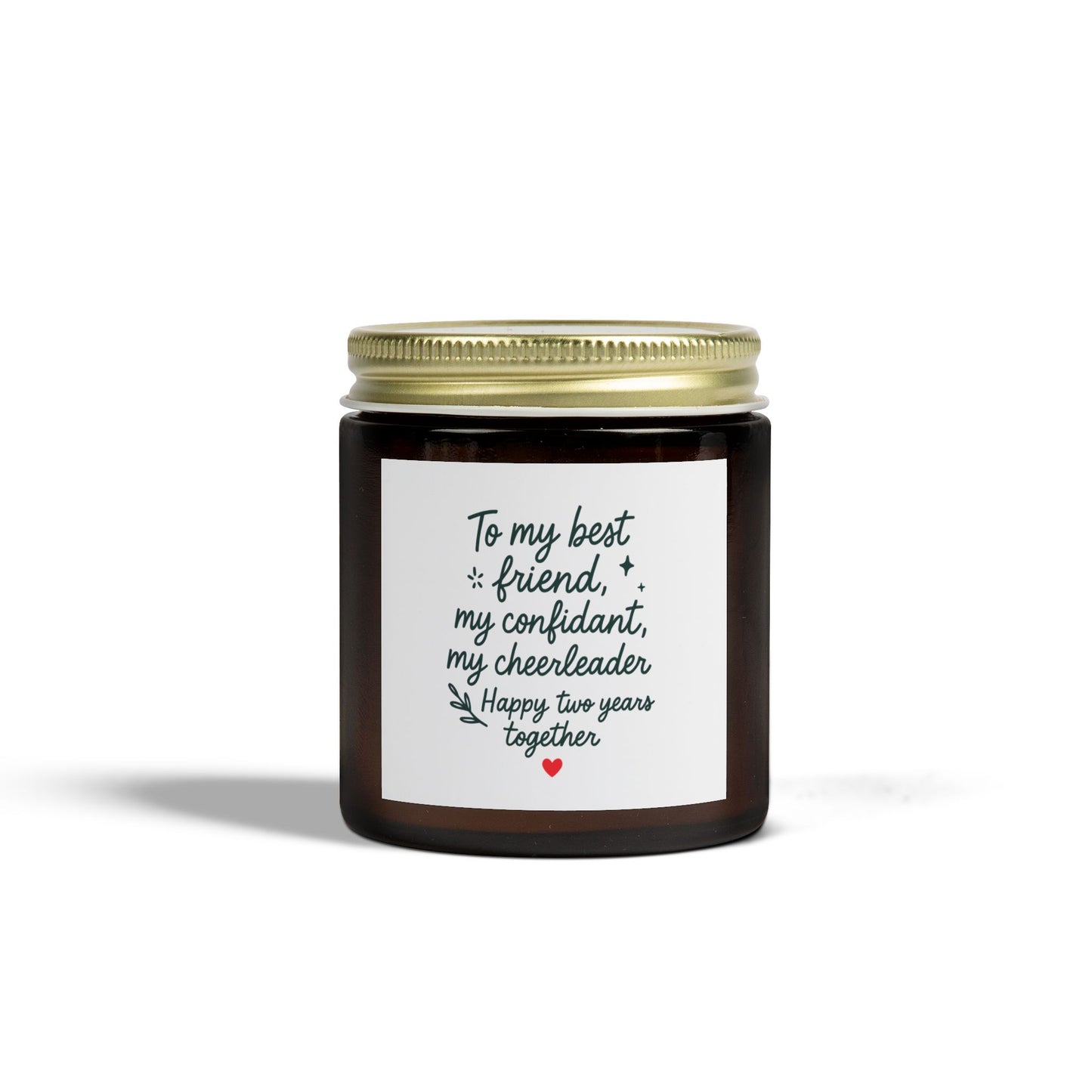 2nd anniversary candle, 2nd marriage anniversary gift for wife, Two year anniversary present, Cotton 2nd anniversary gift candle