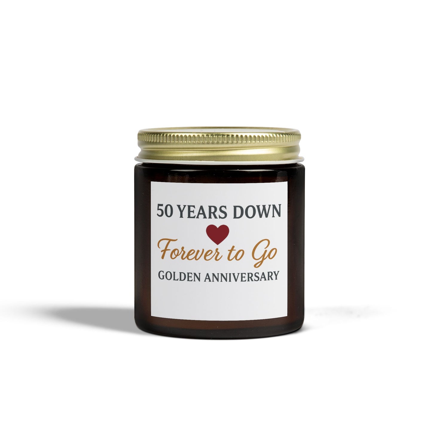 Candles for golden wedding anniversary, Anniversary gifts for him fifty wedding, 50 year anniversary candle, 50th anniversary gift candle