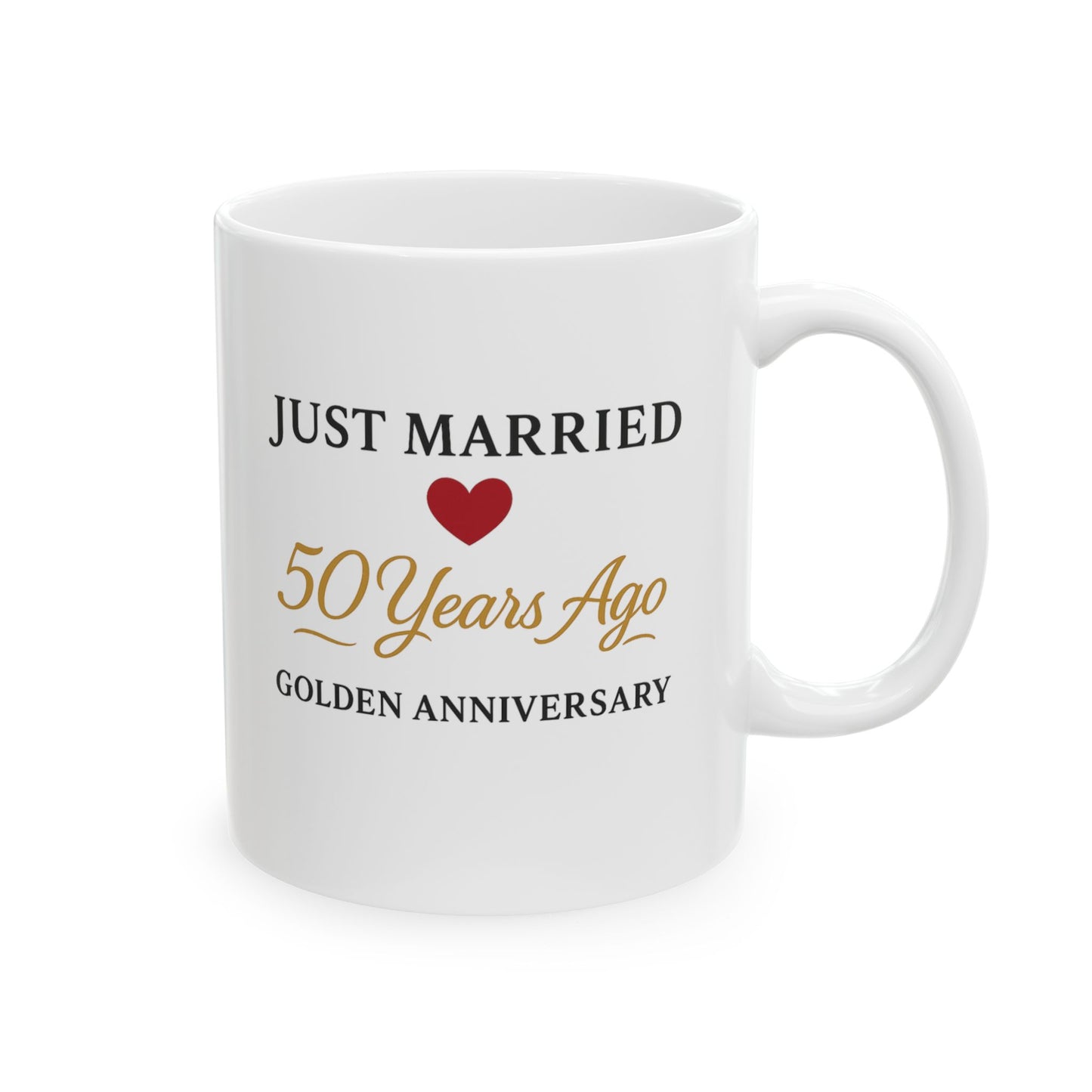 Just married 50 years ago mug, Funny 50th anniversary gifts for couples, 50th wedding anniversary cups, 50th wedding anniversary gifts cup