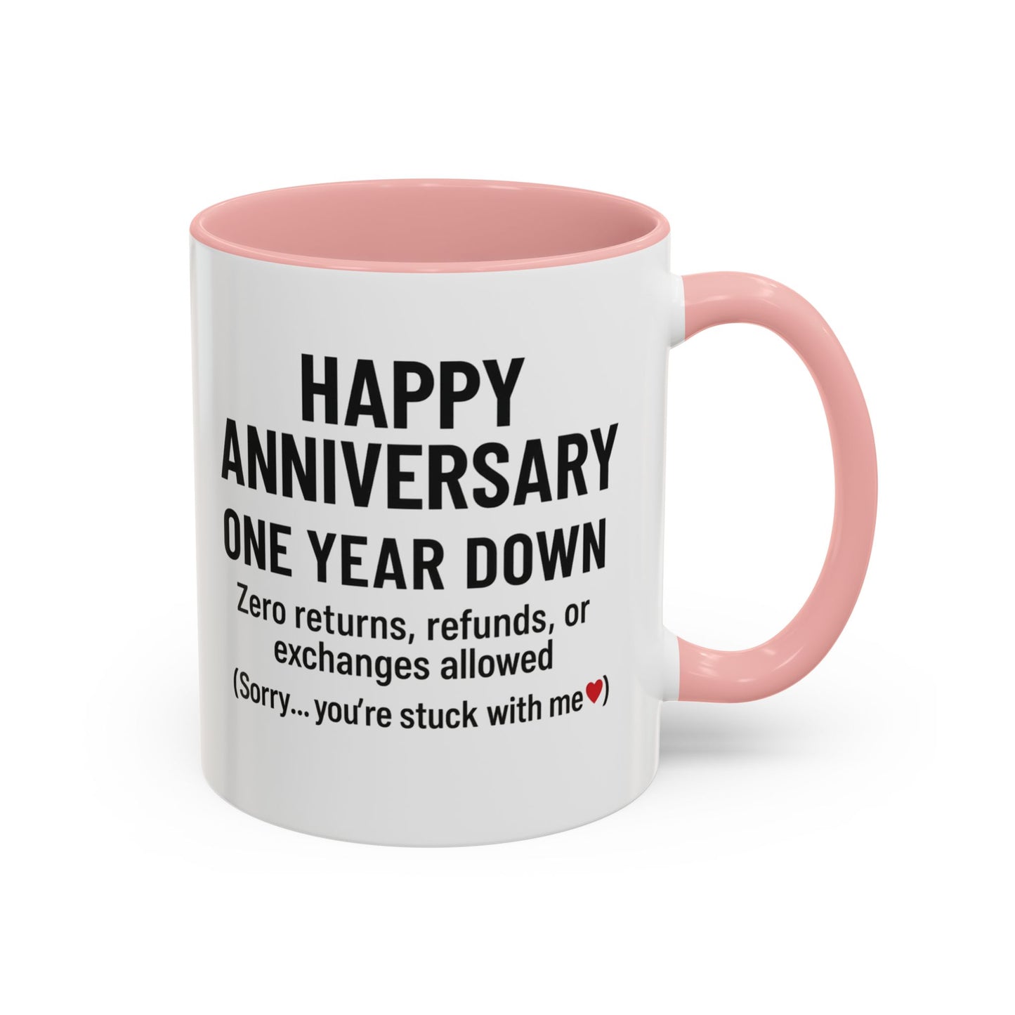 1st wedding anniversary coffee mug, Unusual first wedding anniversary gifts, First anniversary presents, 1st wedding anniversary cup
