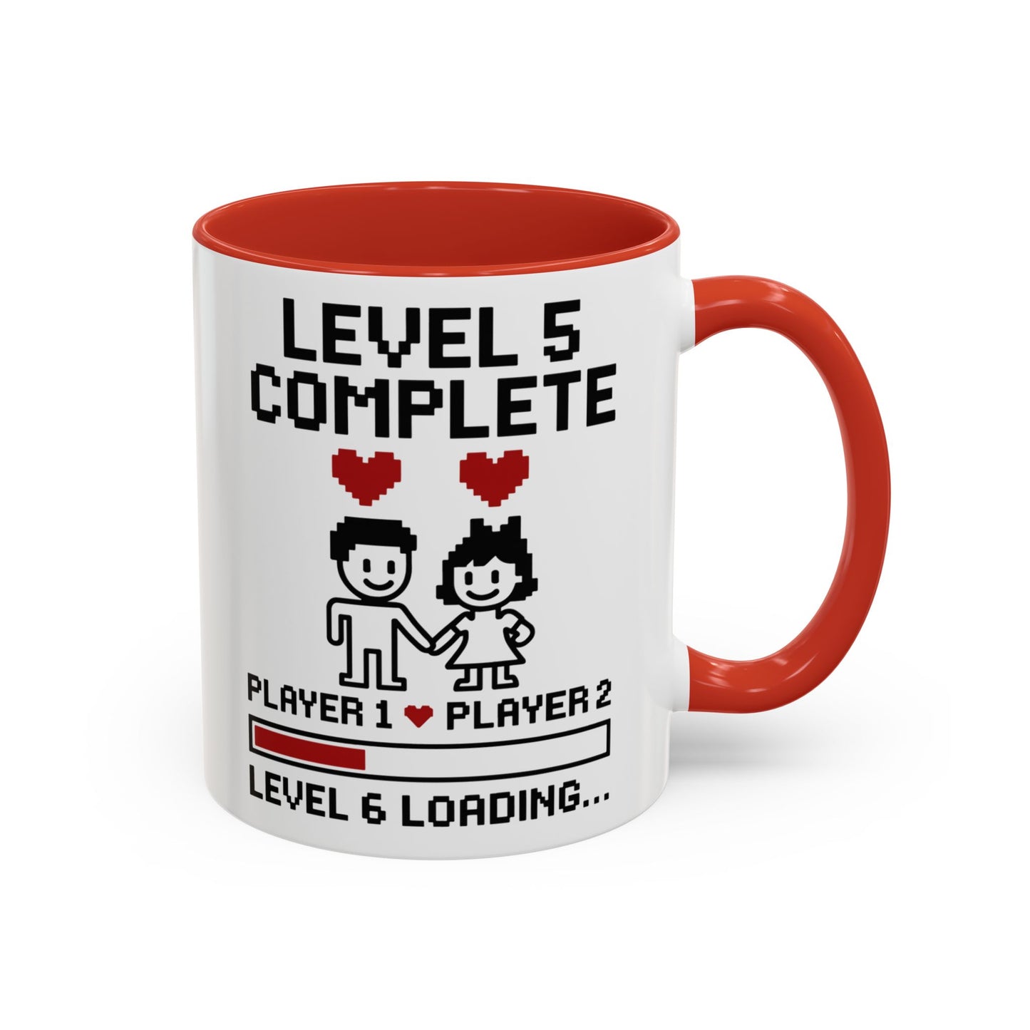 Level 5 complete mug, Level 5 complete coffee mug, Level 5 complete cup, Level 5 gamer couple mug, 5th anniversary gamer gift