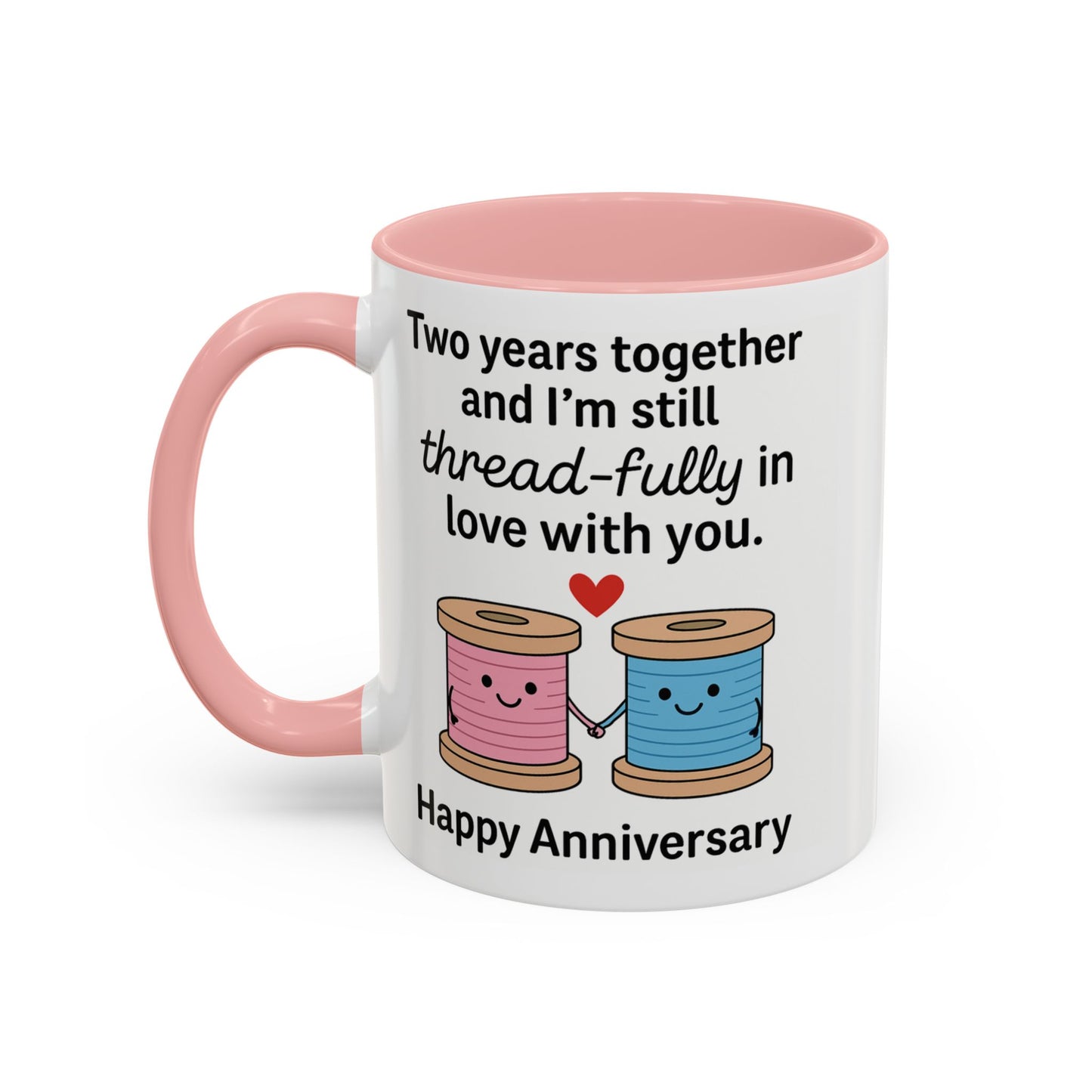 Second anniversary mugs, Anniversary gifts for her two years, Cotton anniversary presents for him, Cotton anniversary cup