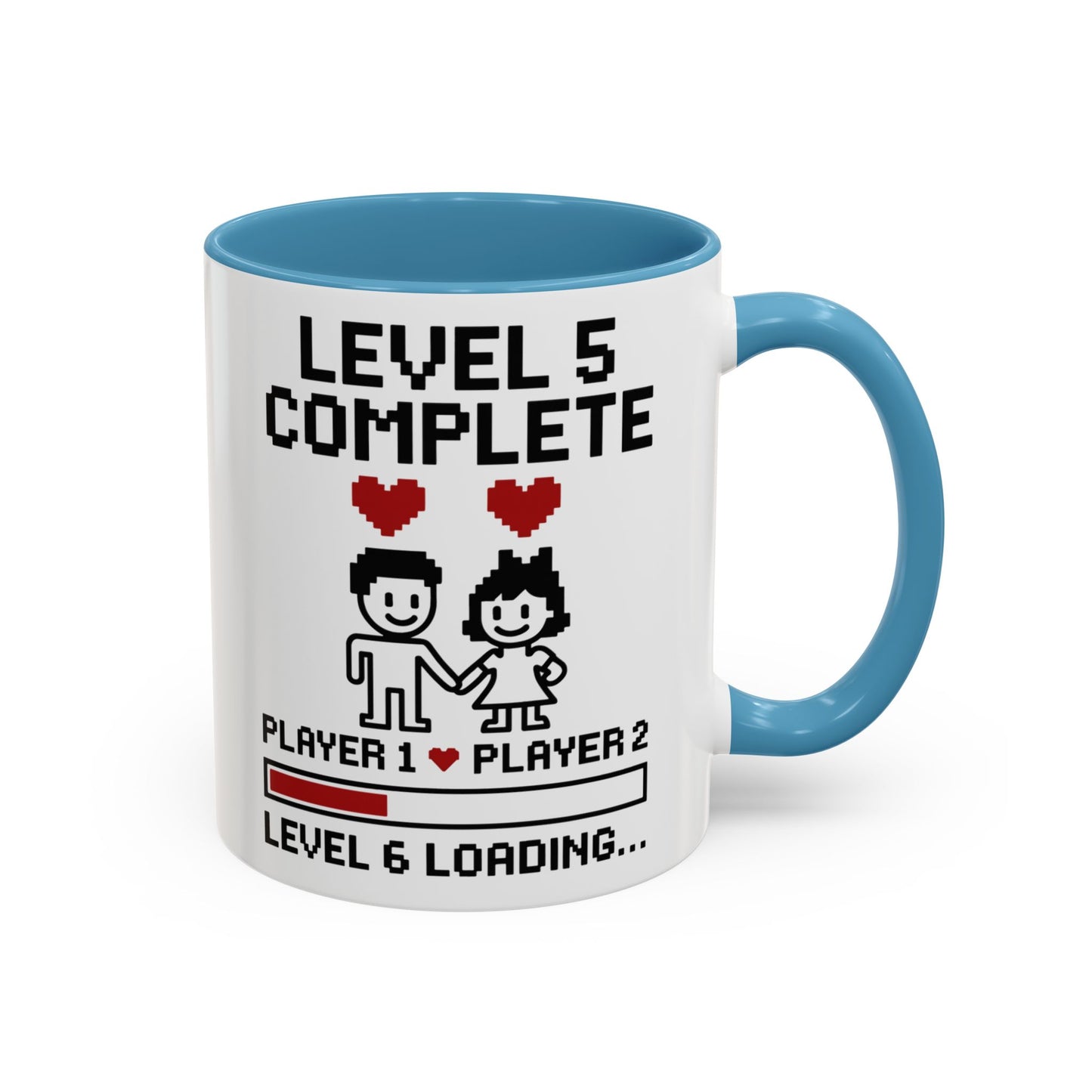 Level 5 complete mug, Level 5 complete coffee mug, Level 5 complete cup, Level 5 gamer couple mug, 5th anniversary gamer gift