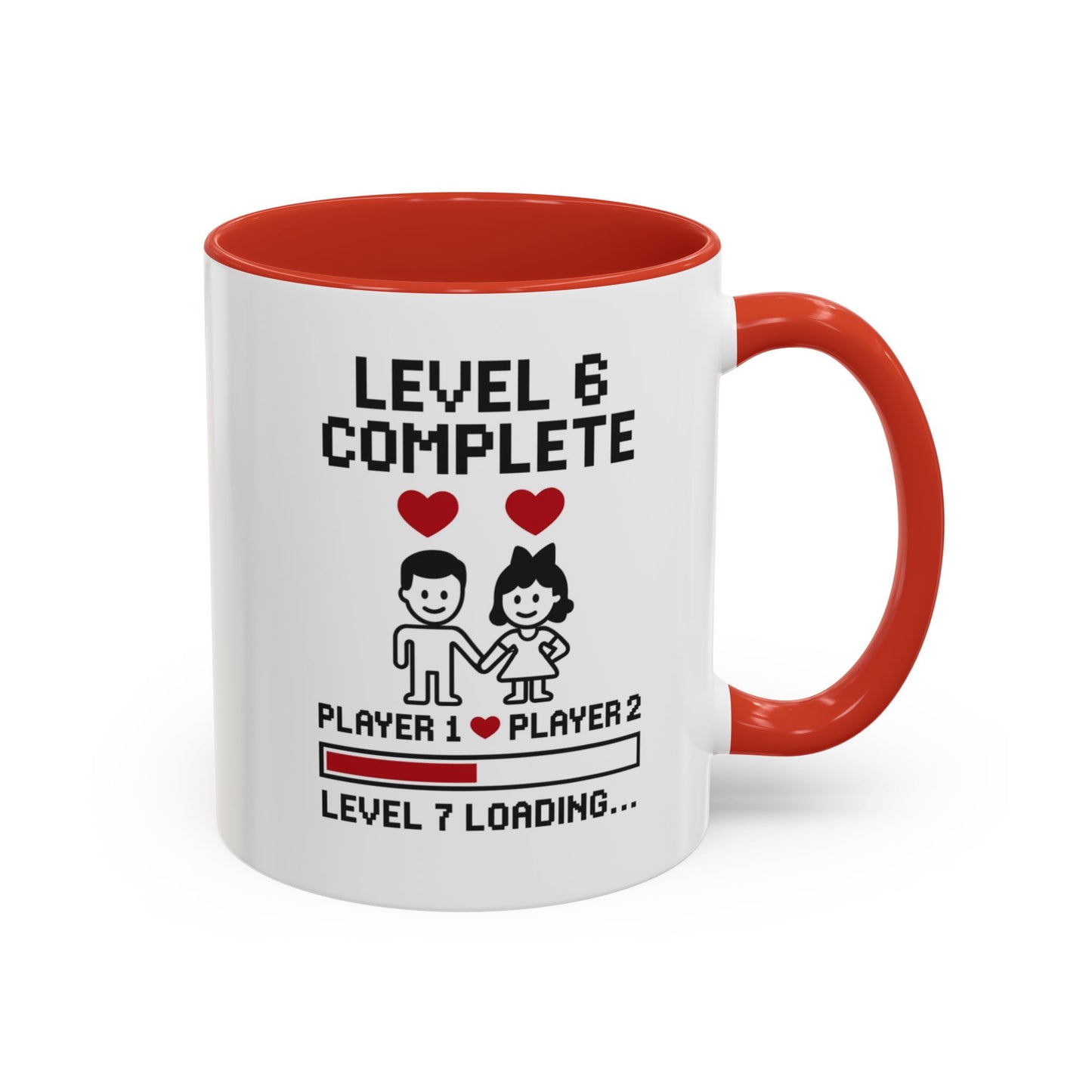 Level 6 complete mug, 6th anniversary gamer gift, 6 year anniversary gift for gamer, Gamer 6 month anniversary gift