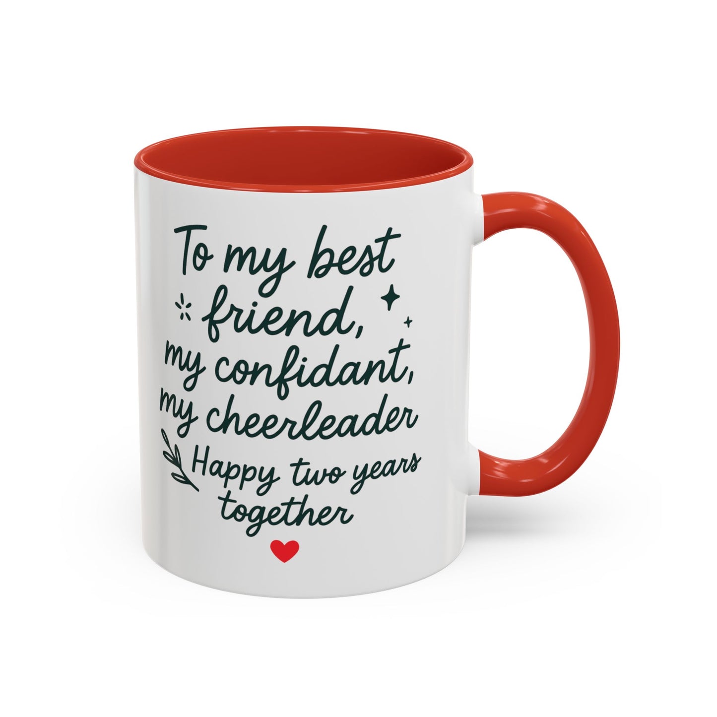 2nd anniversary mug, 2 year relationship gifts, Second year of marriage gift, Mug for cotton anniversary, Cotton anniversary mug