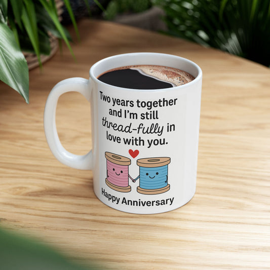 2nd anniversary mugs, 2 year dating anniversary gifts for him, Funny gifts for second anniversary for her, 2nd anniversary cup