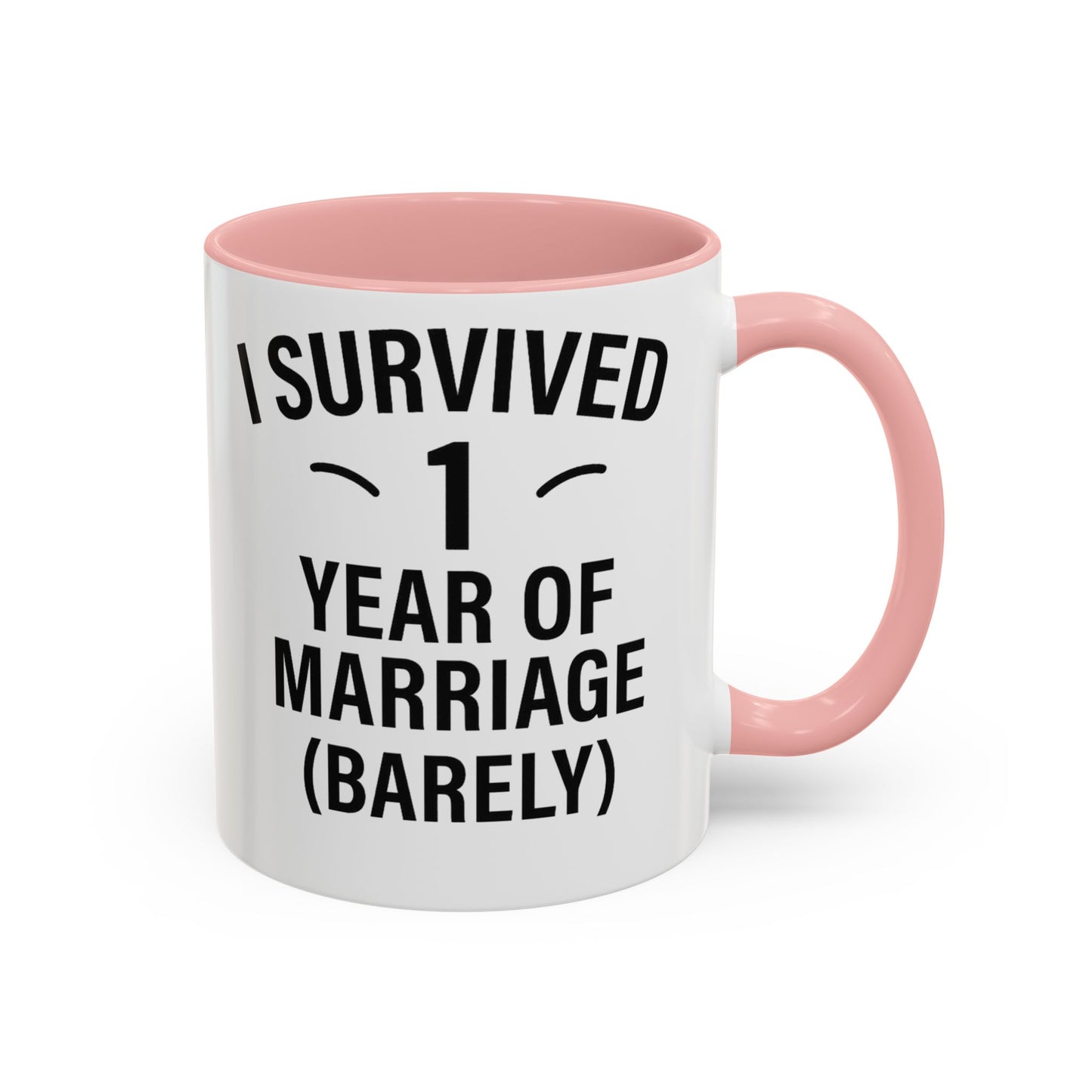 Funny first wedding anniversary mug, Funny first wedding anniversary cup, Funny 1 year anniversary mug, Funny 1 year anniversary cup