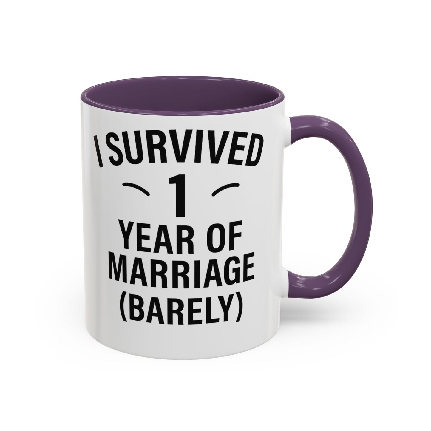 Funny first wedding anniversary mug, Funny first wedding anniversary cup, Funny 1 year anniversary mug, Funny 1 year anniversary cup