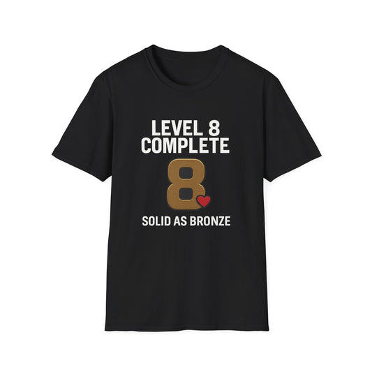 8th anniversary shirt, Bronze anniversary shirt, Eighth anniversary gift for husband, 8 year marriage anniversary gift
