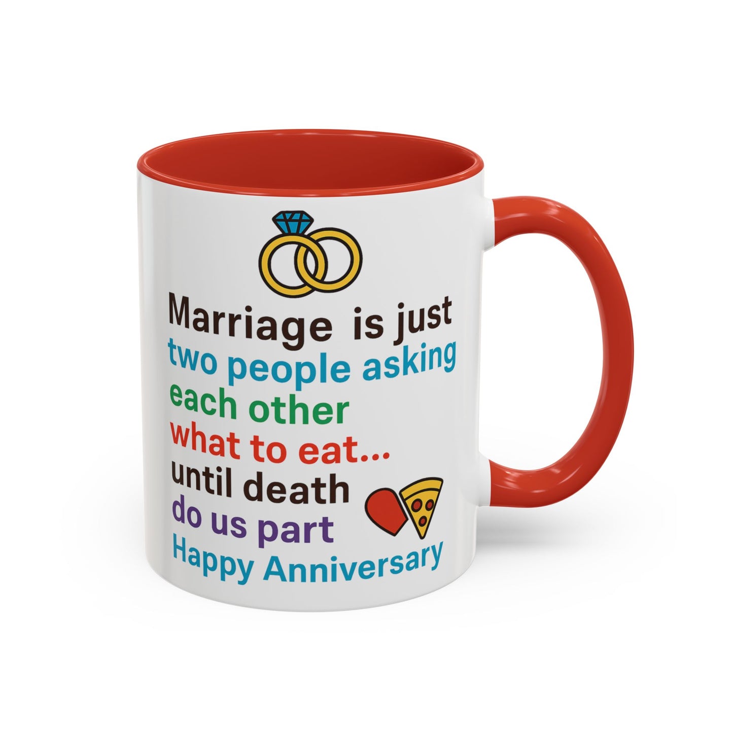 Funny happy anniversary cup, Silly anniversary mug, Hilarious anniversary quotes cup, Hilarious anniversary mug