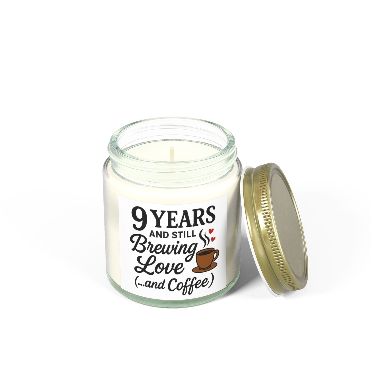 Funny 9th anniversary candle for couple, Romantic 9th anniversary scented candle, 9th wedding anniversary candle gift