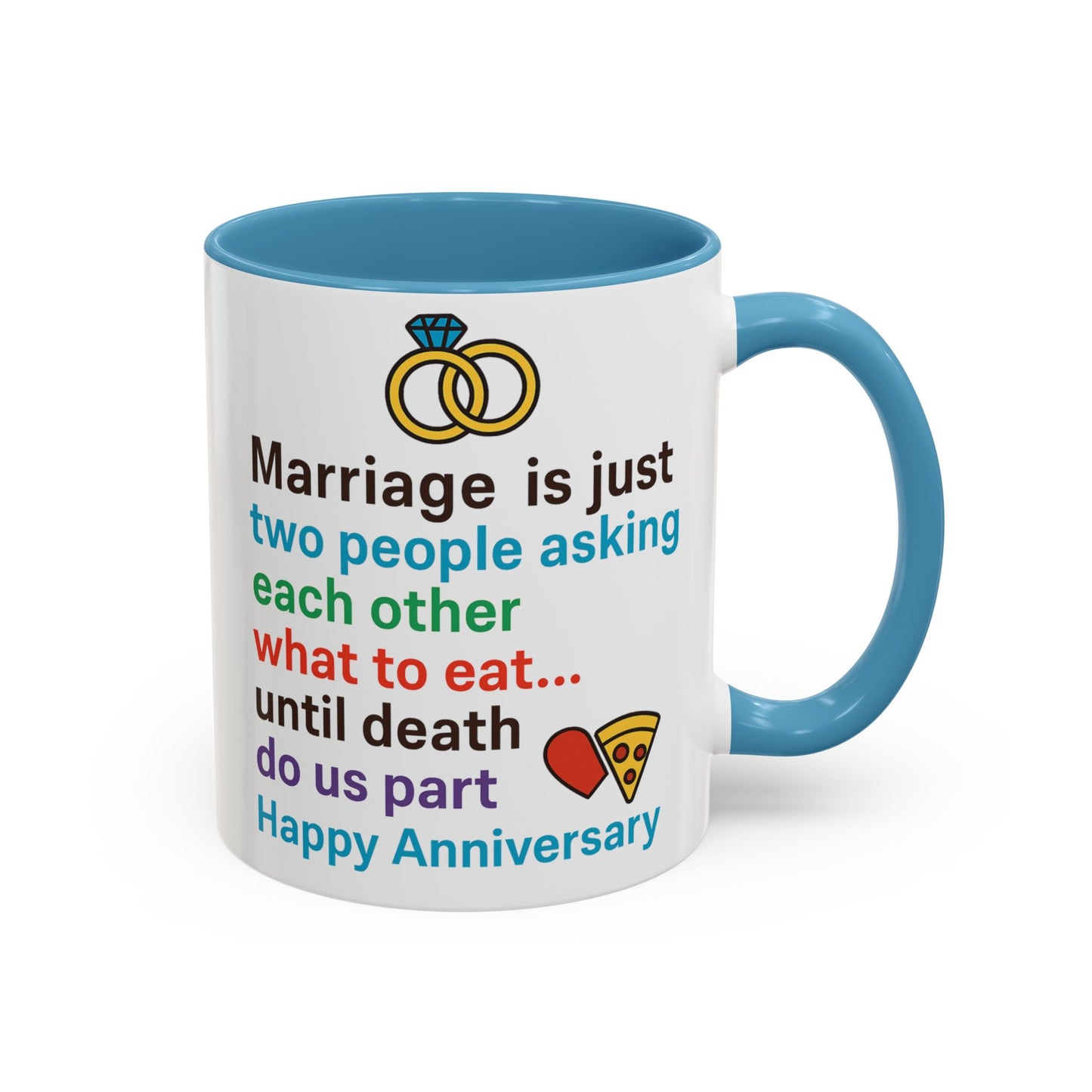 Funny happy anniversary cup, Silly anniversary mug, Hilarious anniversary quotes cup, Hilarious anniversary mug
