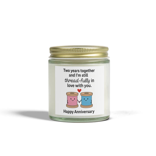 2nd anniversary candles, Funny 2nd wedding anniversary gifts, 2nd year anniversary present, Second anniversary candle