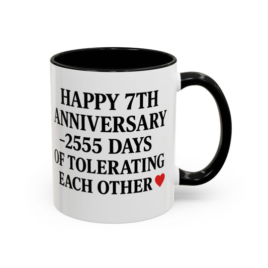 Funny 7th anniversary mug, Wedding anniversary gift for him 7 years, 7 year anniversary gift traditional and modern