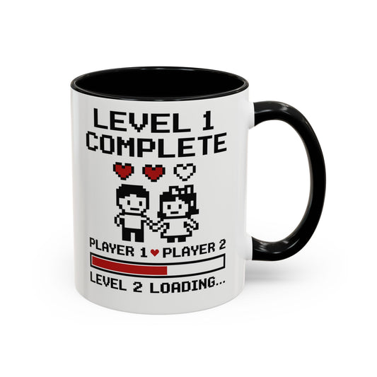 Level 1 complete cup, Gamer couple coffee mugs, Couples gamer cup, Gamer couple coffee cup, Romantic gamer mug