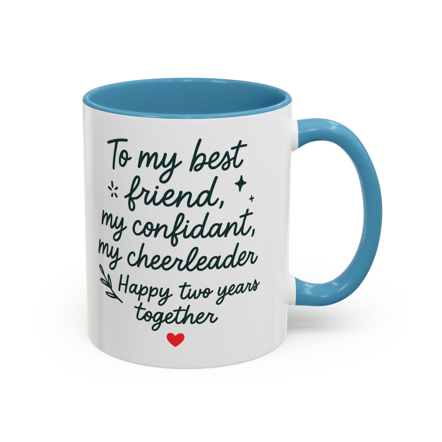 2nd anniversary mug, 2 year relationship gifts, Second year of marriage gift, Mug for cotton anniversary, Cotton anniversary mug