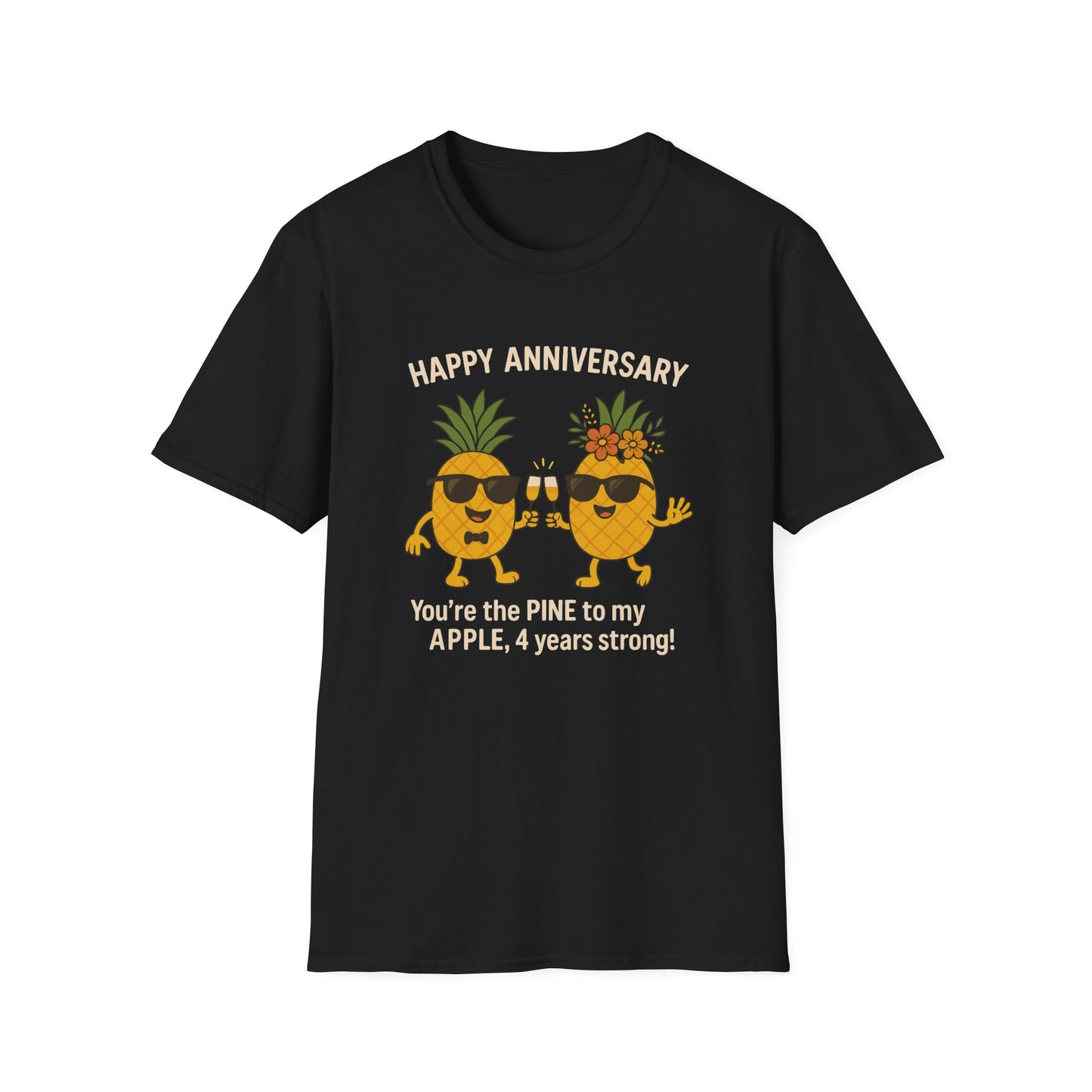 Fourth wedding anniversary shirt, Funny 4th year fruit anniversary gifts,  Fourth year wedding anniversary gift