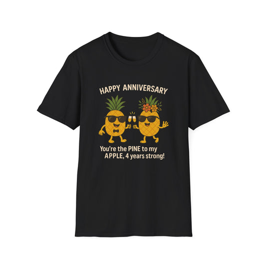 Fourth wedding anniversary shirt, Funny 4th year fruit anniversary gifts,  Fourth year wedding anniversary gift